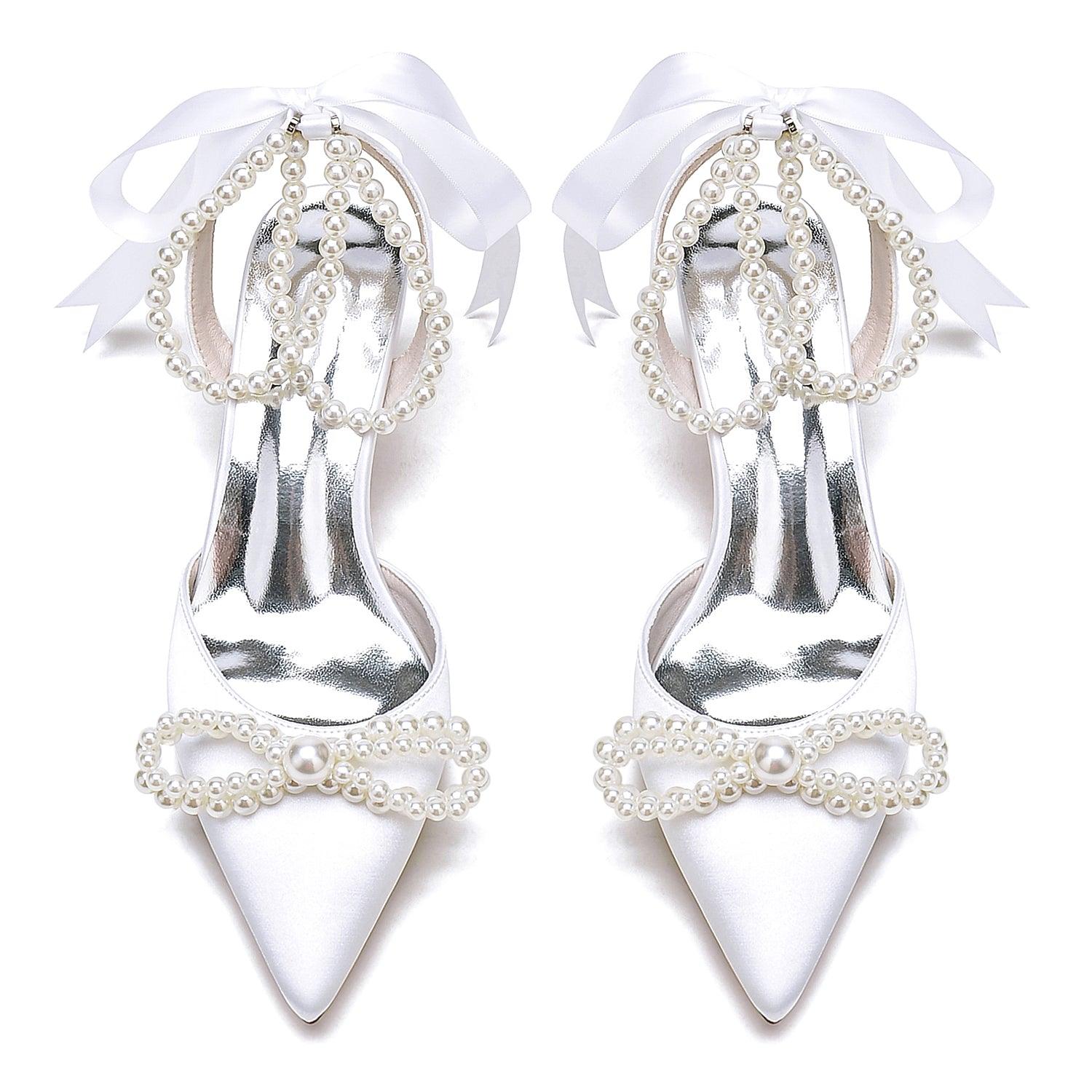 Stiletto Heel 6cm Silk-Like Shoes CK0451 - COCOMELODY
