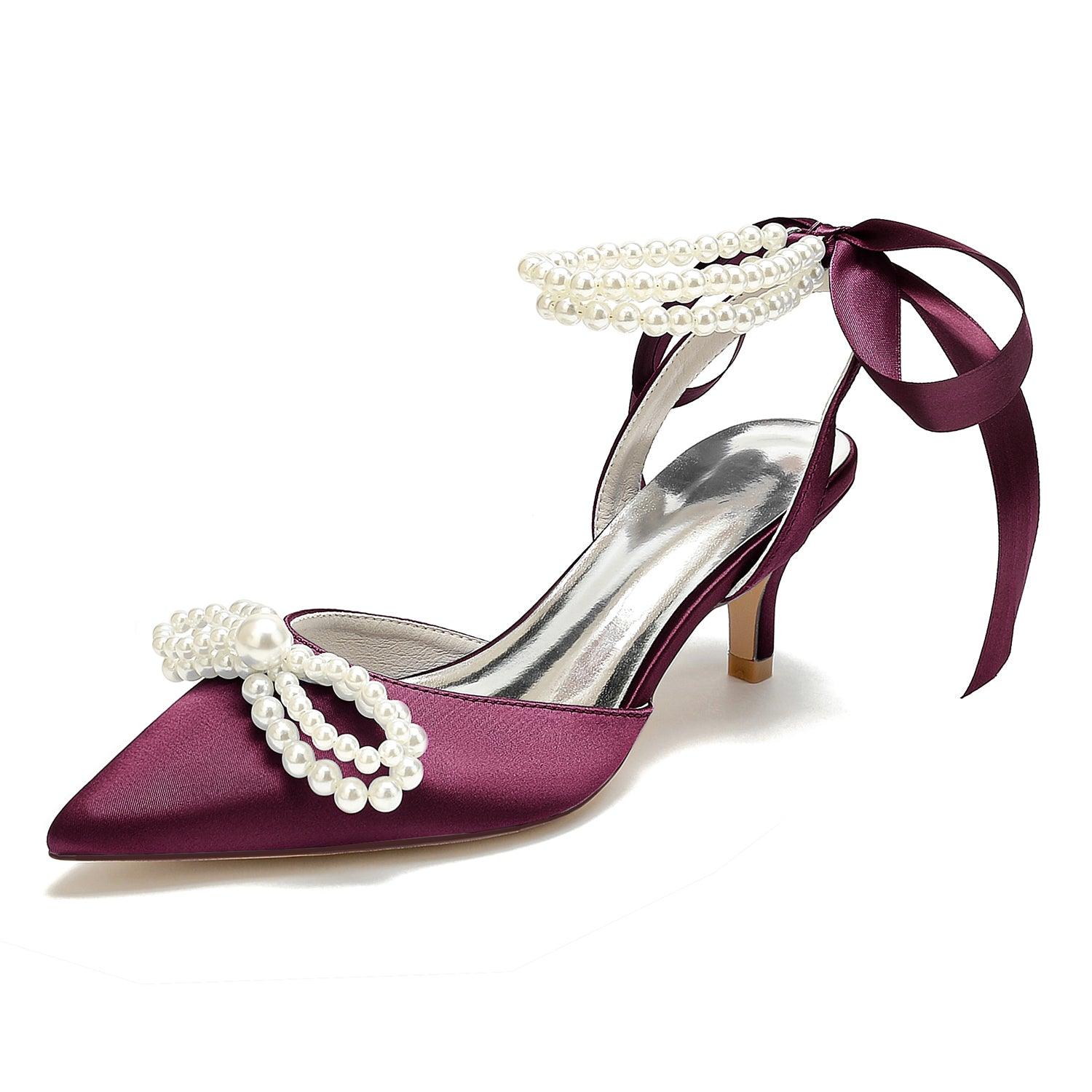 Stiletto Heel 6cm Silk-Like Shoes CK0451 - COCOMELODY