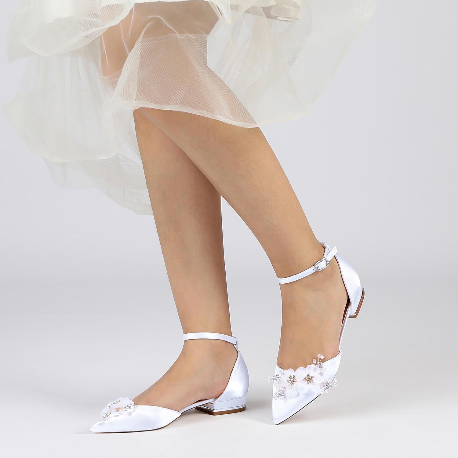 Flat Heel 2.5cm Silk-Like Shoes CK0455 - COCOMELODY