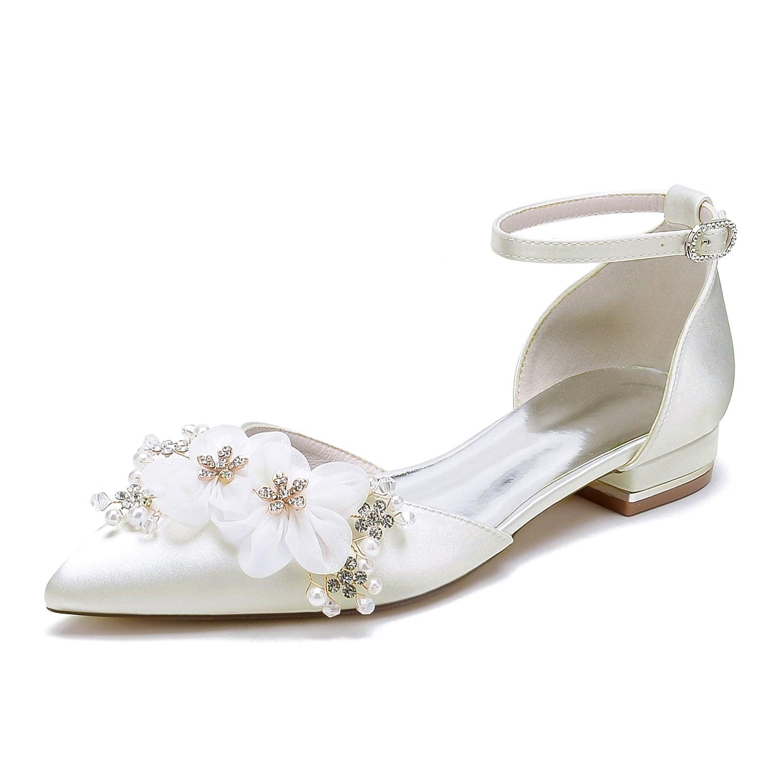 Flat Heel 2.5cm Silk-Like Shoes CK0455 - COCOMELODY