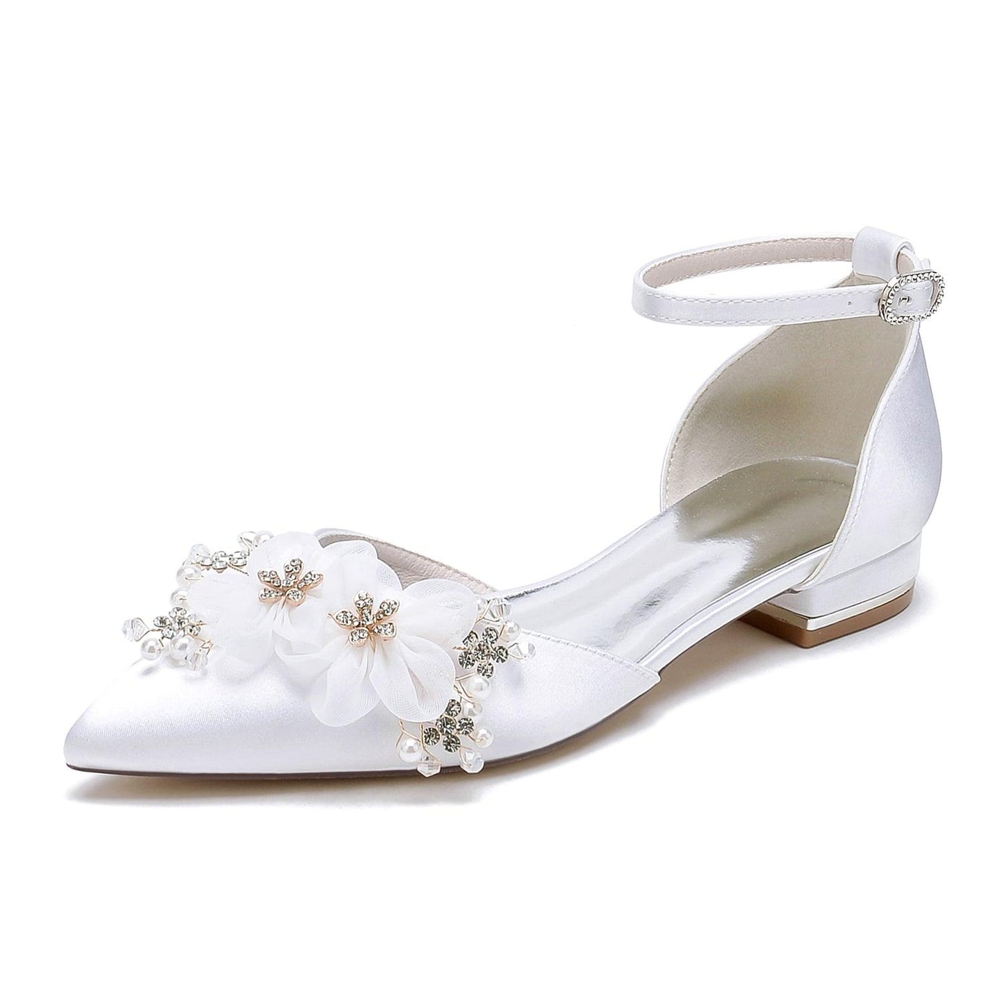 Flat Heel 2.5cm Silk-Like Shoes CK0455 - COCOMELODY