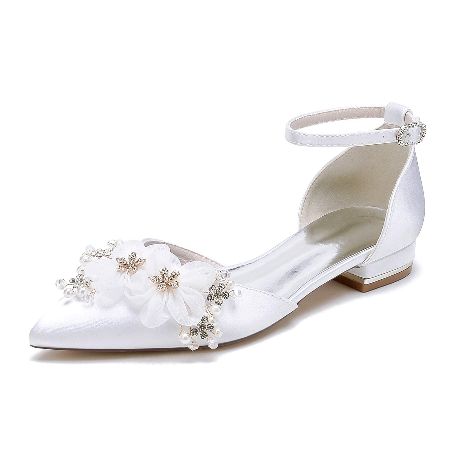 Flat Heel 2.5cm Silk-Like Shoes CK0455 - COCOMELODY