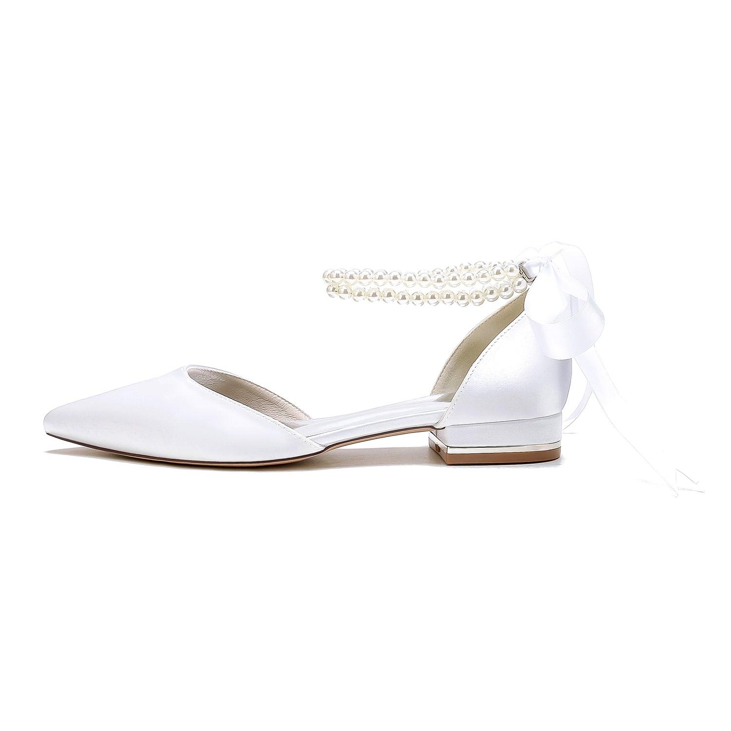 Flat Heel 2.5cm Silk-Like Shoes CK0456 - COCOMELODY