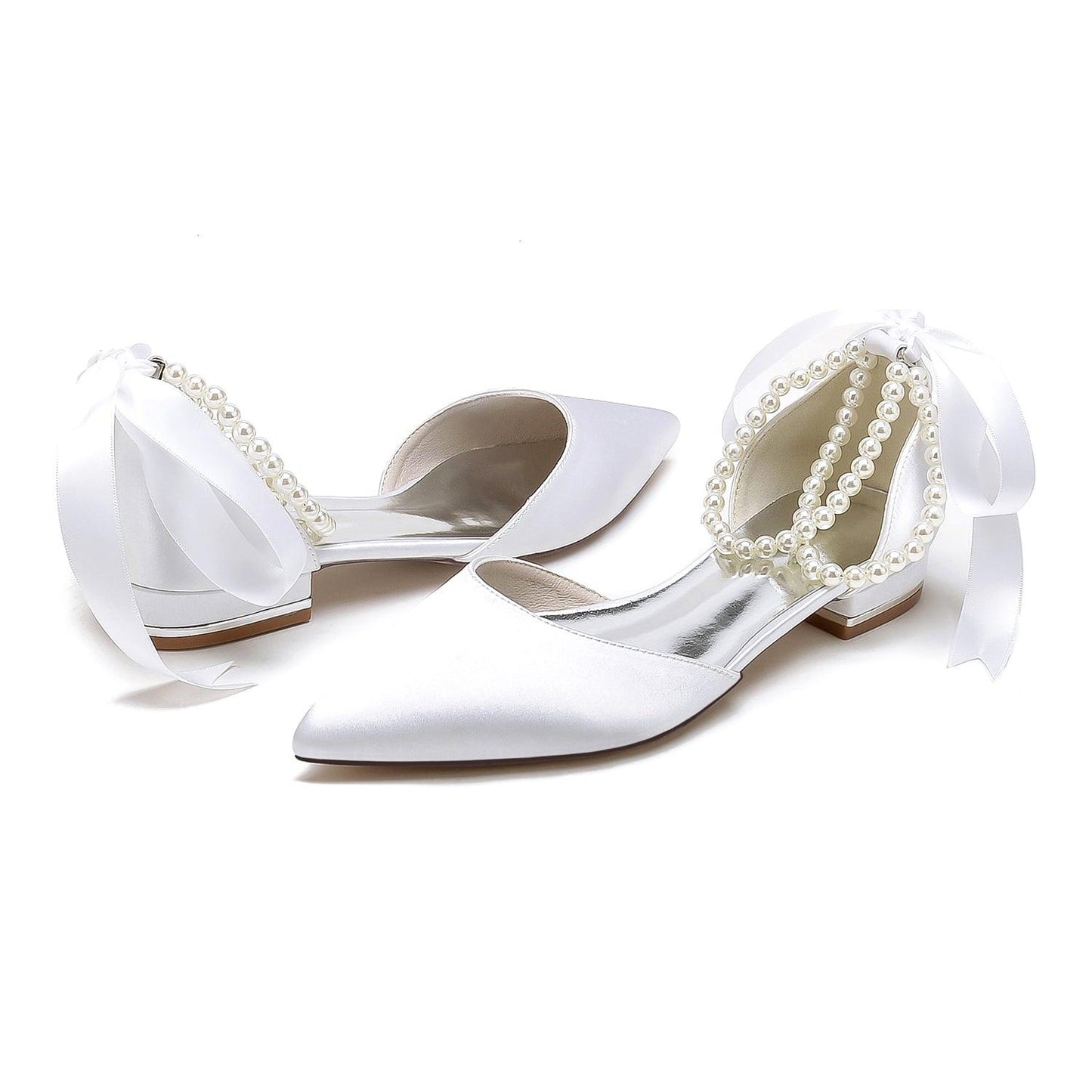 Flat Heel 2.5cm Silk-Like Shoes CK0456 - COCOMELODY