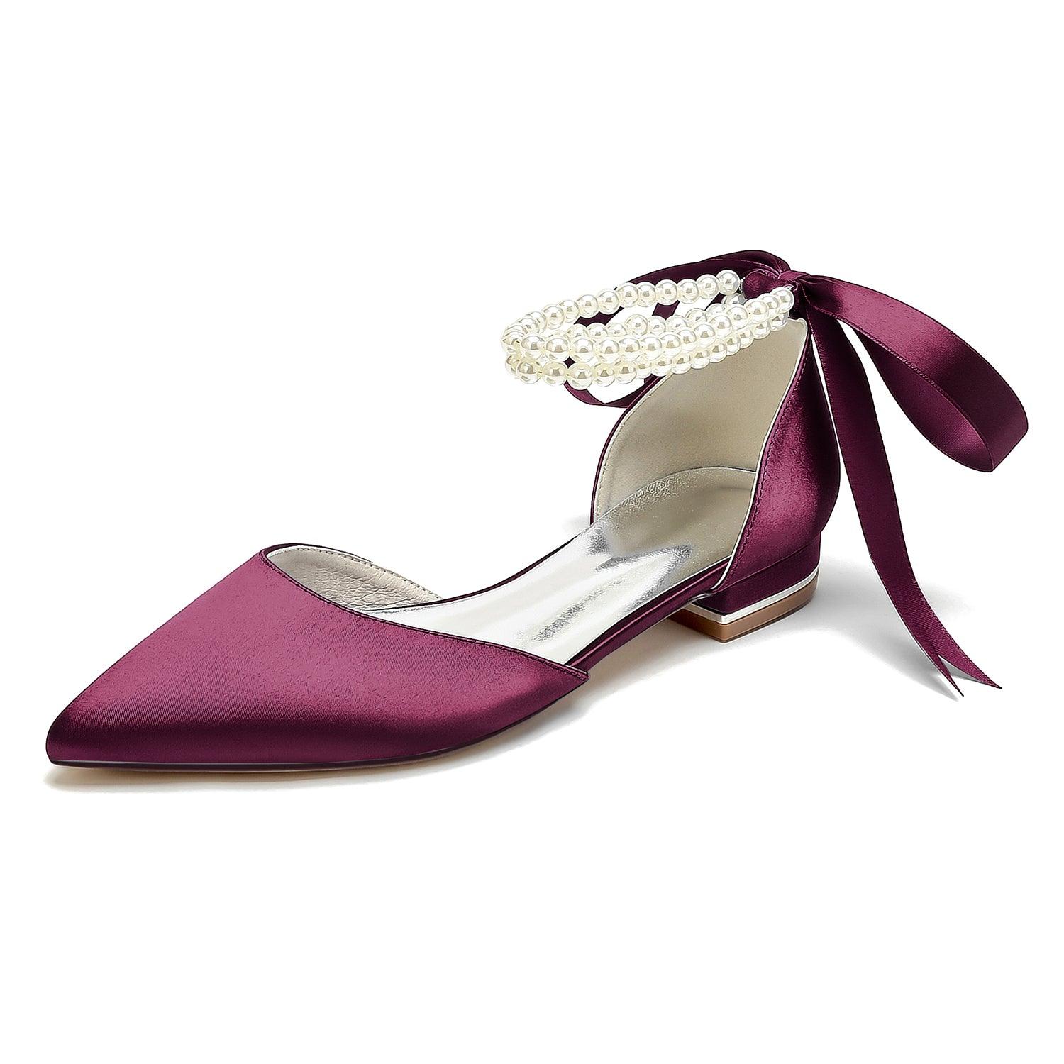 Flat Heel 2.5cm Silk-Like Shoes CK0456 - COCOMELODY