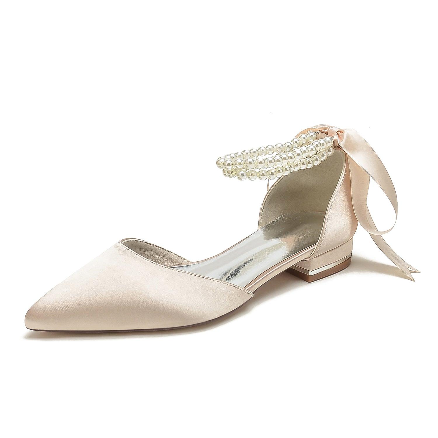 Flat Heel 2.5cm Silk-Like Shoes CK0456 - COCOMELODY
