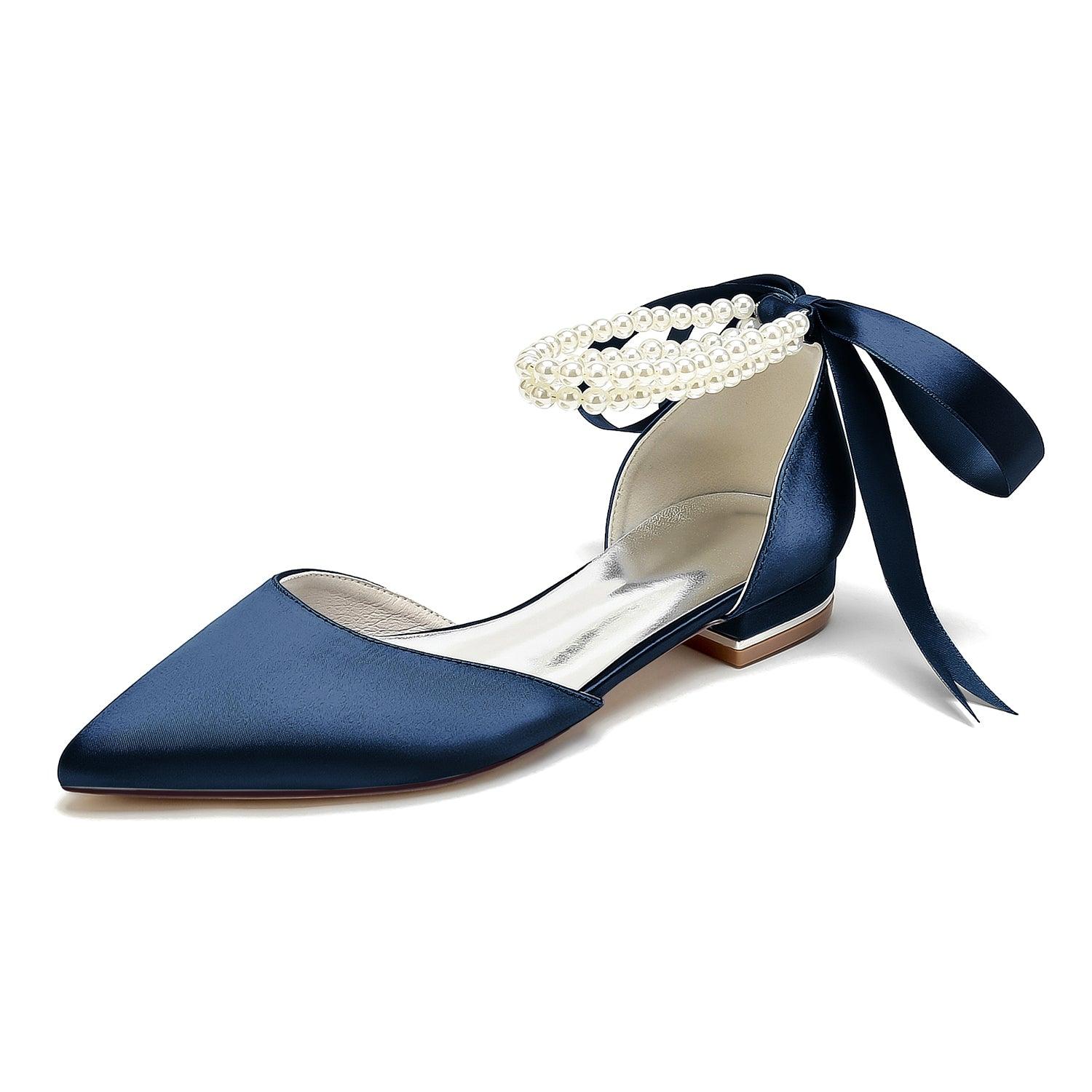 Flat Heel 2.5cm Silk-Like Shoes CK0456 - COCOMELODY
