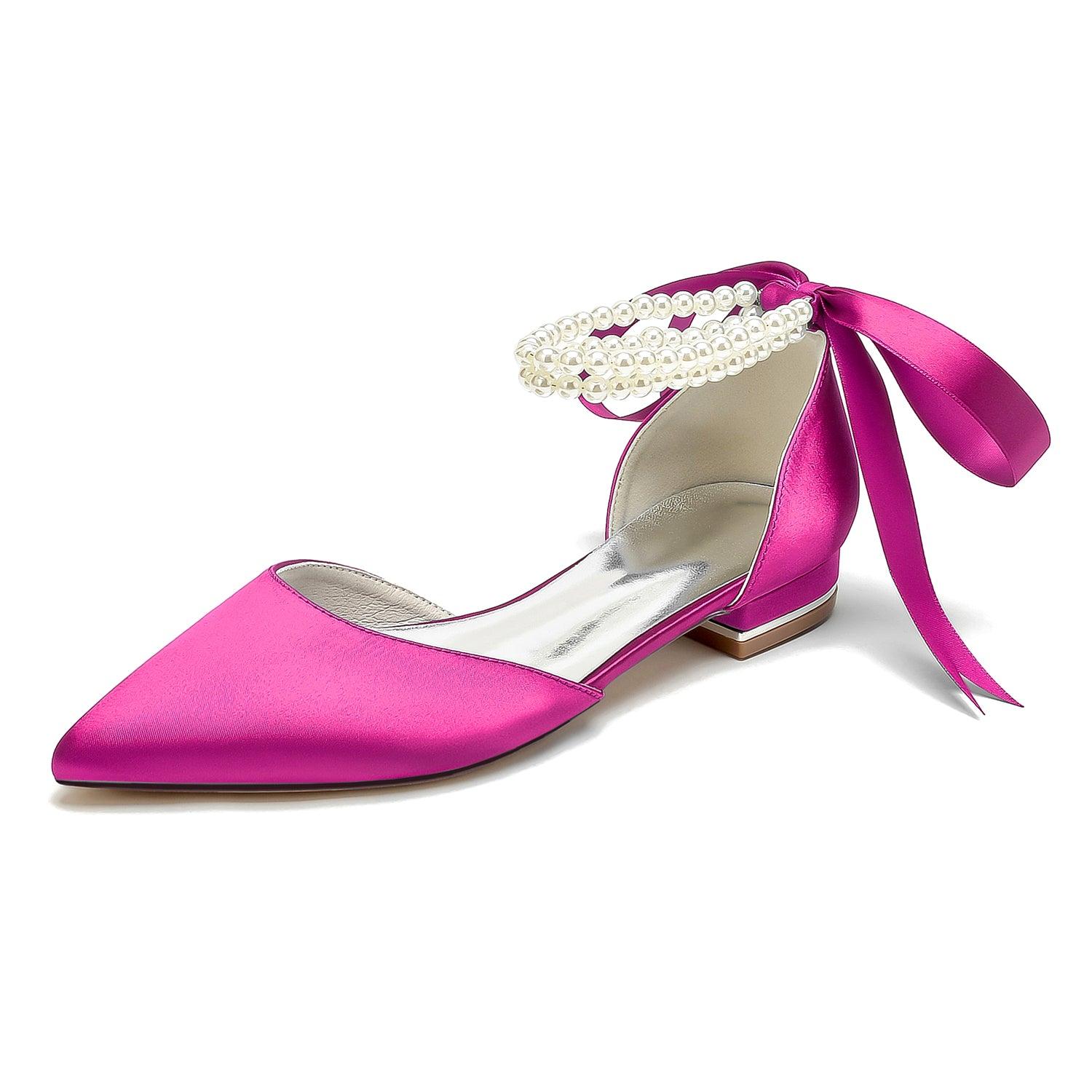 Flat Heel 2.5cm Silk-Like Shoes CK0456 - COCOMELODY