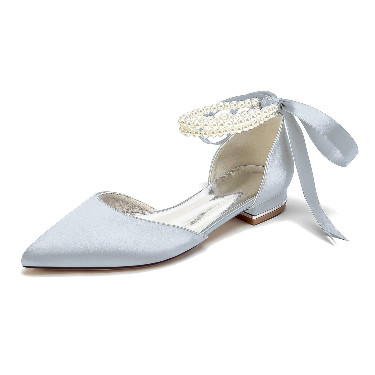Flat Heel 2.5cm Silk-Like Shoes CK0456 - COCOMELODY