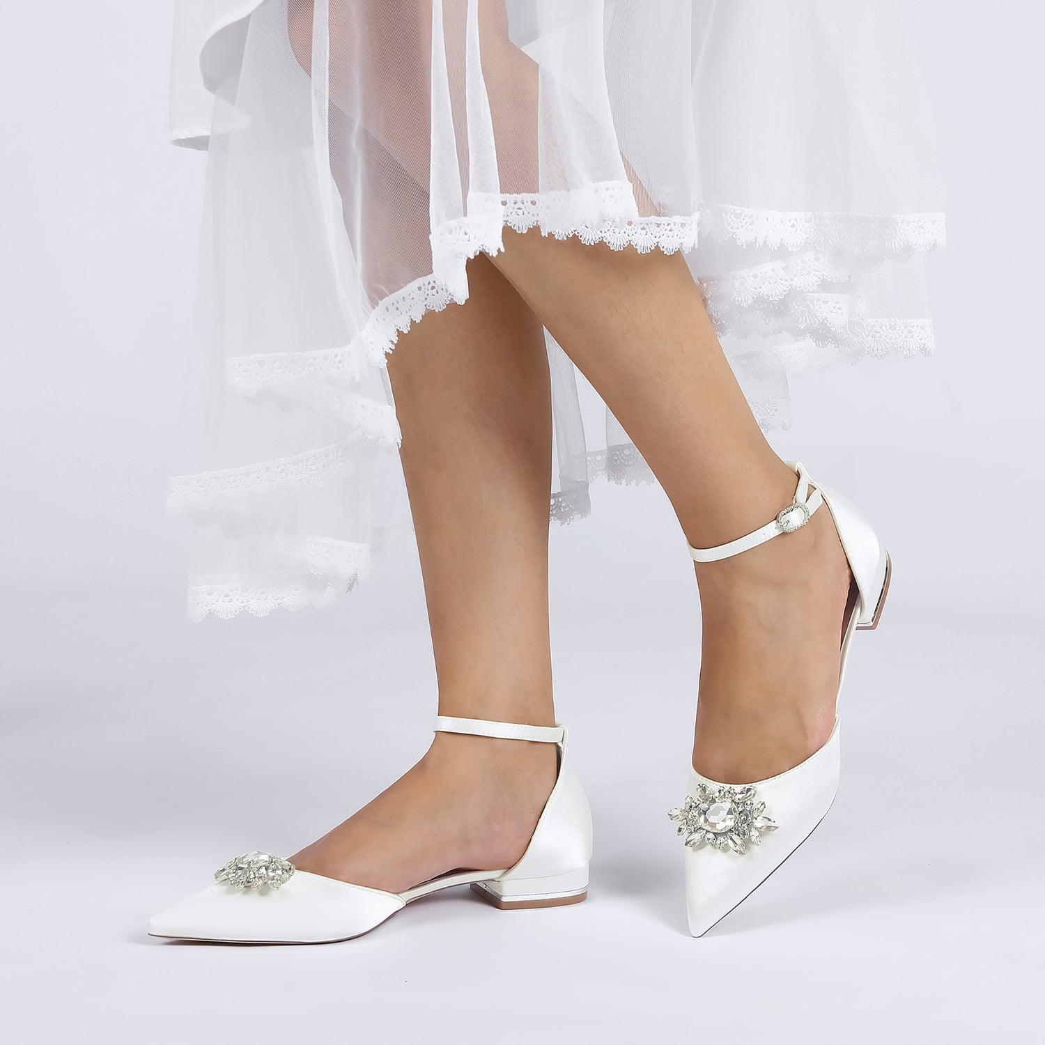 Flat Heel 2.5cm Silk-Like Shoes CK0458 - COCOMELODY