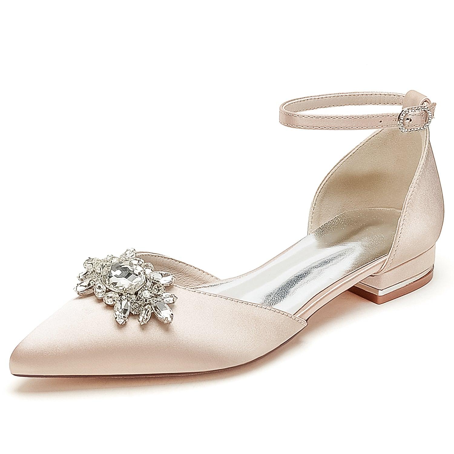 Flat Heel 2.5cm Silk-Like Shoes CK0458 - COCOMELODY