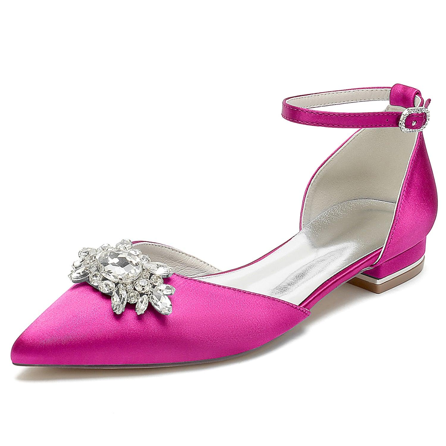 Flat Heel 2.5cm Silk-Like Shoes CK0458 - COCOMELODY