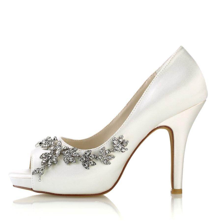 Stiletto Heel 10cm Silk-Like Shoes CK0467 - COCOMELODY