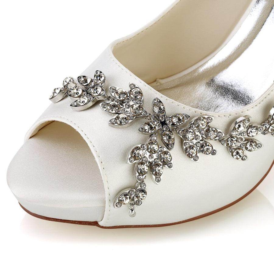 Stiletto Heel 10cm Silk-Like Shoes CK0467 - COCOMELODY