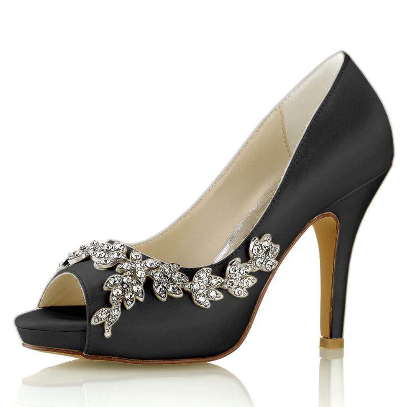 Stiletto Heel 10cm Silk-Like Shoes CK0467 - COCOMELODY