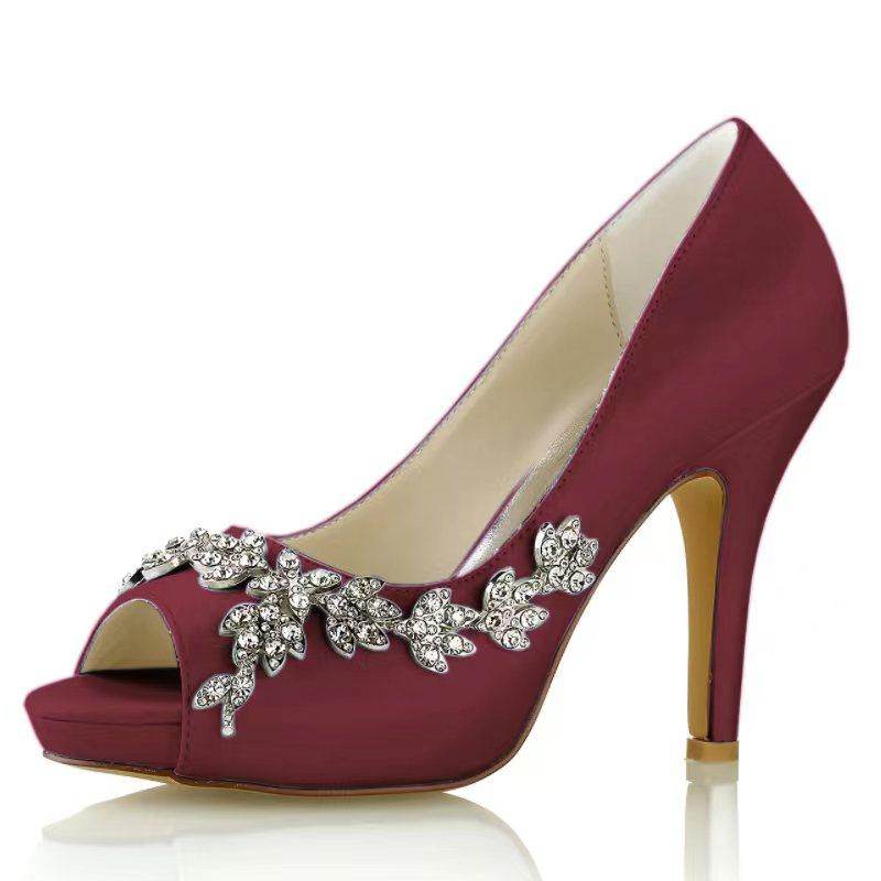 Stiletto Heel 10cm Silk-Like Shoes CK0467 - COCOMELODY
