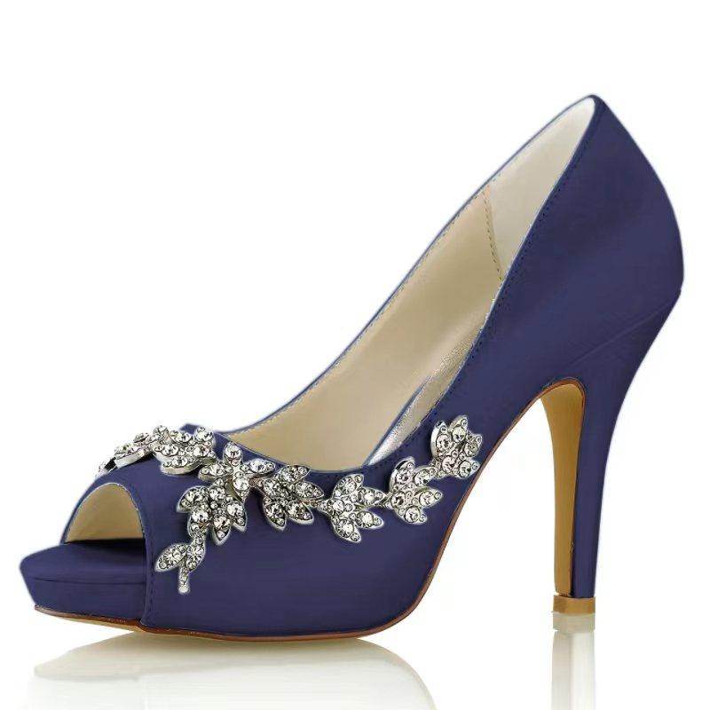 Stiletto Heel 10cm Silk-Like Shoes CK0467 - COCOMELODY