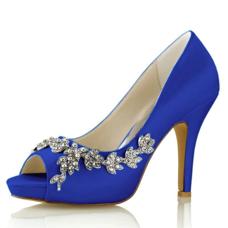 Stiletto Heel 10cm Silk-Like Shoes CK0467 - COCOMELODY
