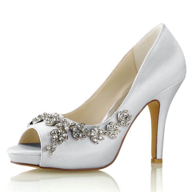 Stiletto Heel 10cm Silk-Like Shoes CK0467 - COCOMELODY
