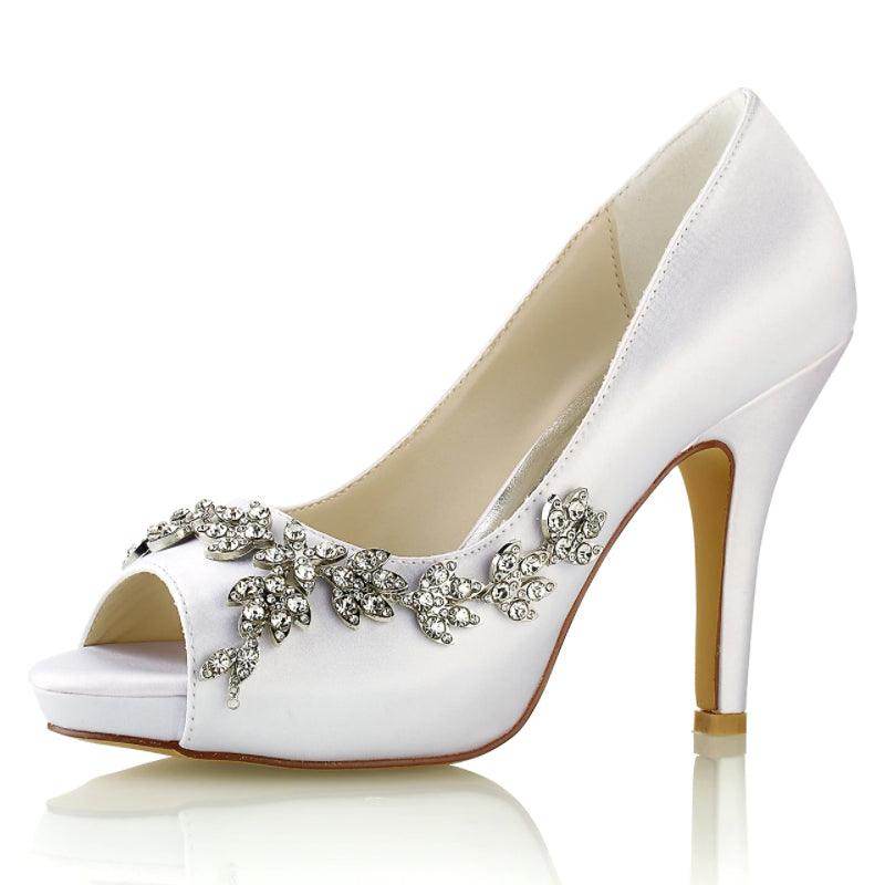 Stiletto Heel 10cm Silk-Like Shoes CK0467 - COCOMELODY