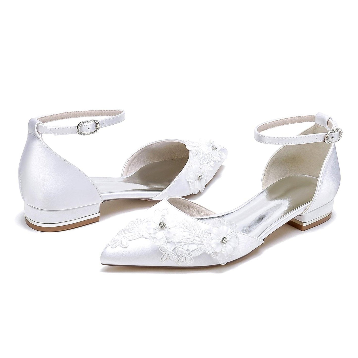 Flat Heel 2.5cm Silk-Like Shoes CK0485 - COCOMELODY