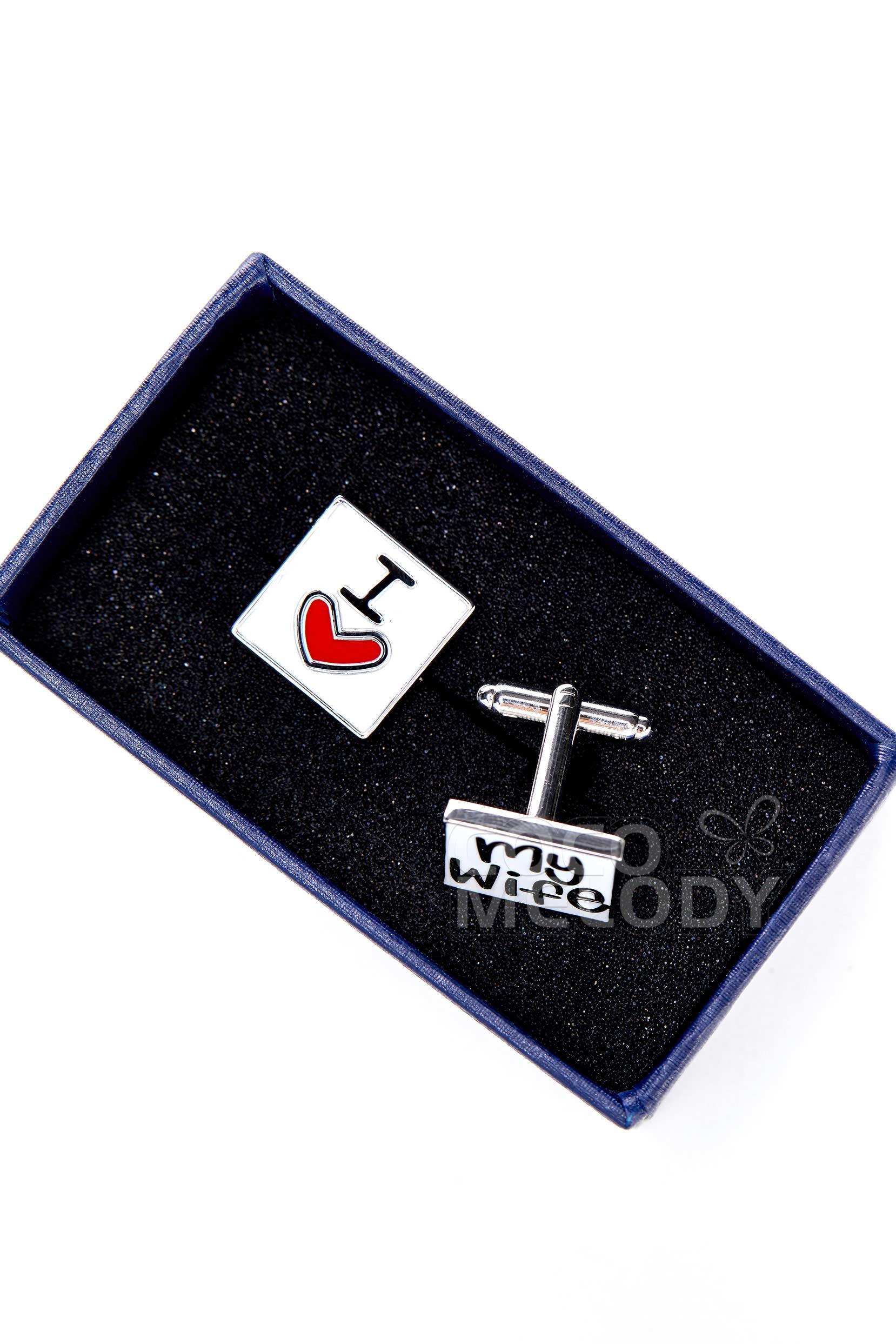 Men's 2-Piece Copper Cufflinks CL0120 - COCOMELODY
