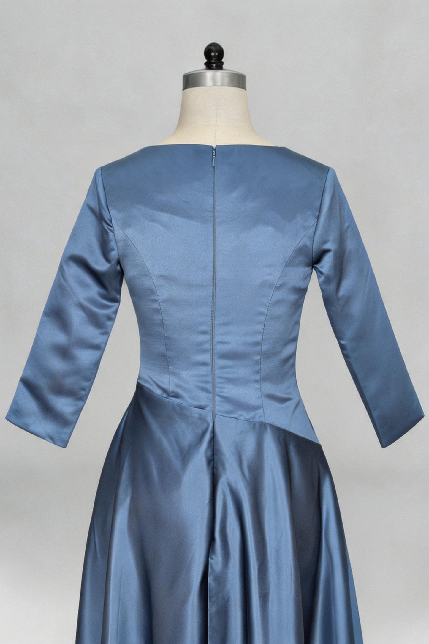 A-Line Tea Length Satin Mother Dress CM0081