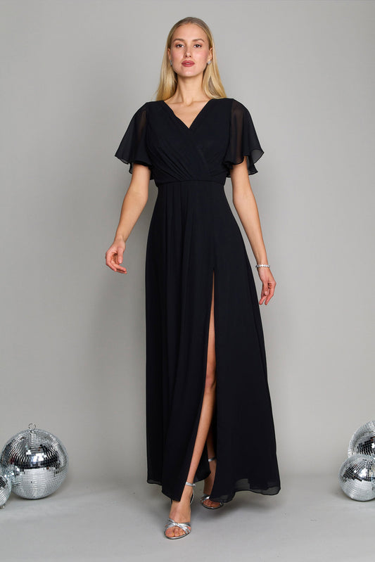 A-Line Floor Length Chiffon Dress CM0127