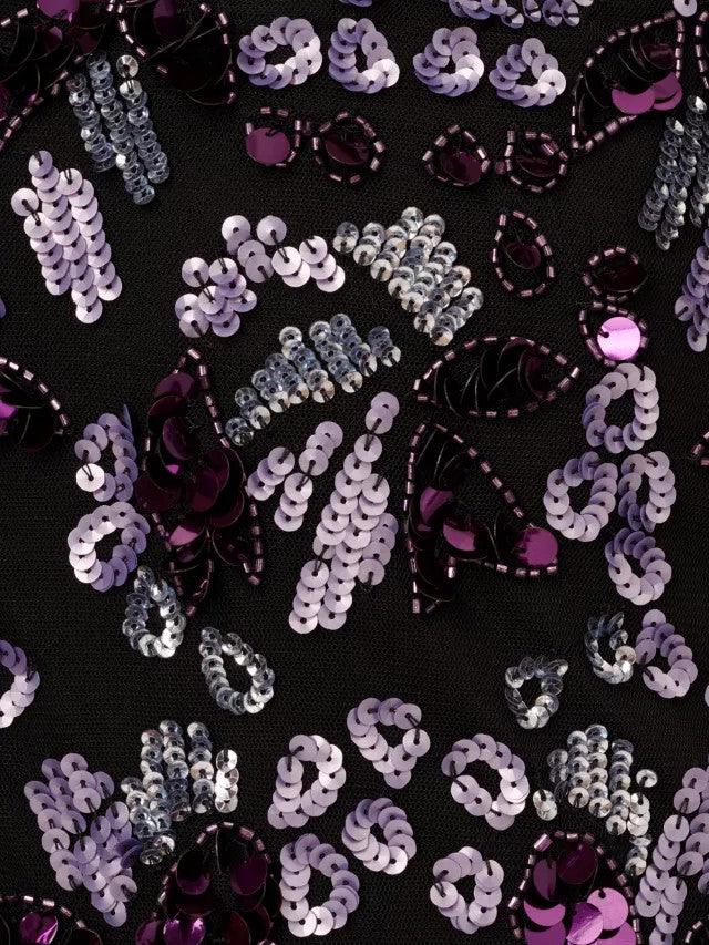 A-Line Floor Length Beaded Mother Dress CM0197 - COCOMELODY