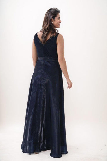 A-line Maxi Chiffon Organza Mother Dress CM0229 - COCOMELODY