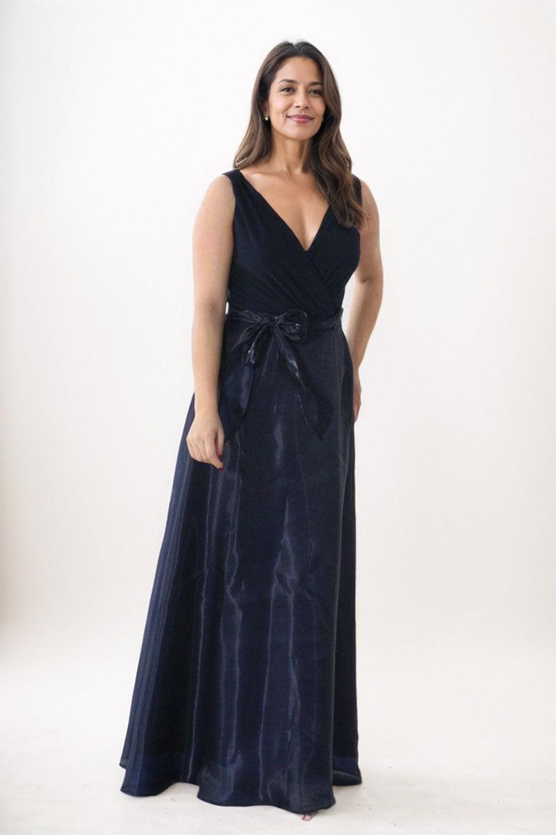 A-line Maxi Chiffon Organza Mother Dress CM0229 - COCOMELODY
