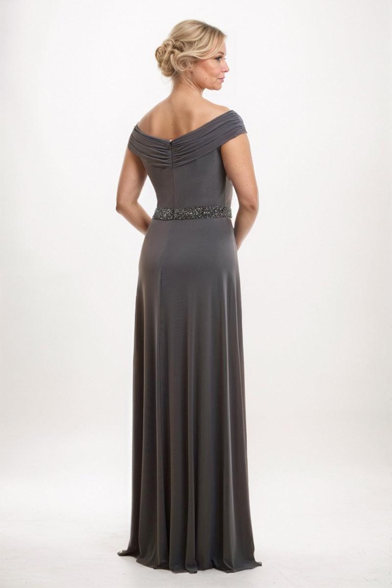 Sheath-Column Maxi Elastic Cloth Mother Dress CM0241 - COCOMELODY
