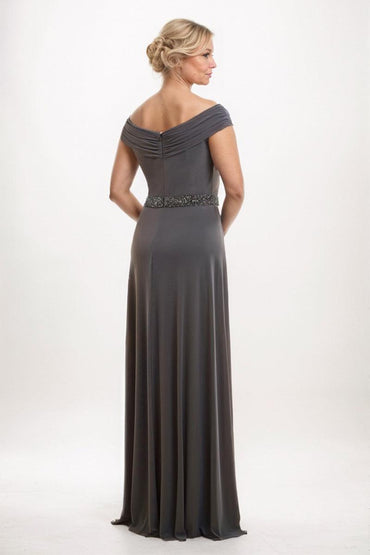 Sheath-Column Maxi Elastic Cloth Mother Dress CM0241 - COCOMELODY