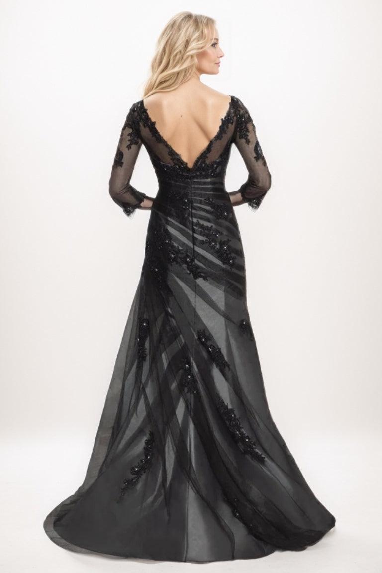 Trumpet-Mermaid Maxi Tulle Mother Of The Bride Dress CM0273 - COCOMELODY