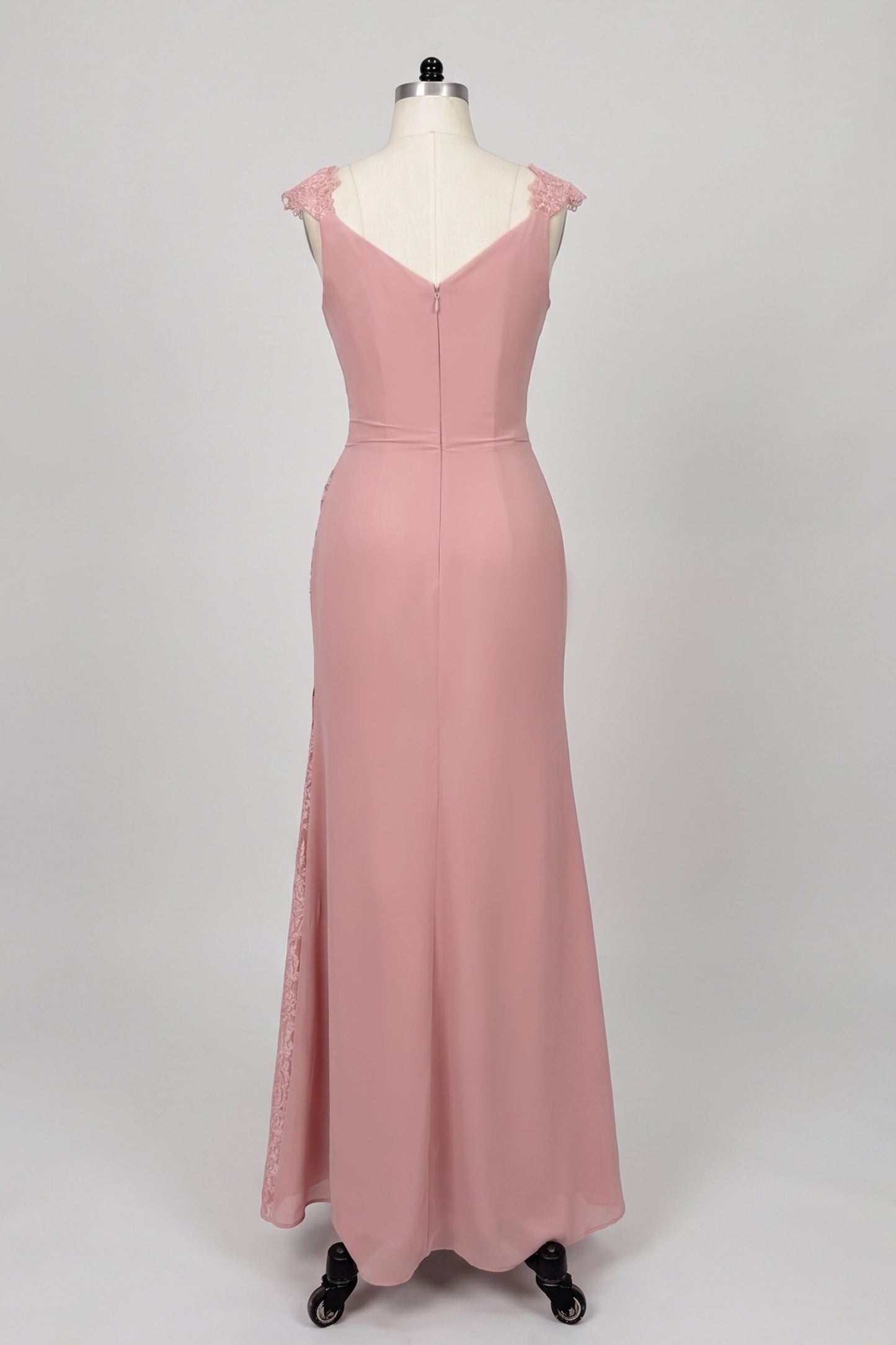 Sheath-Column Maxi Chiffon Mother Of The Bride Dress CM0275