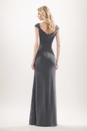 Sheath-Column Maxi Chiffon Mother Of The Bride Dress CM0275 - COCOMELODY