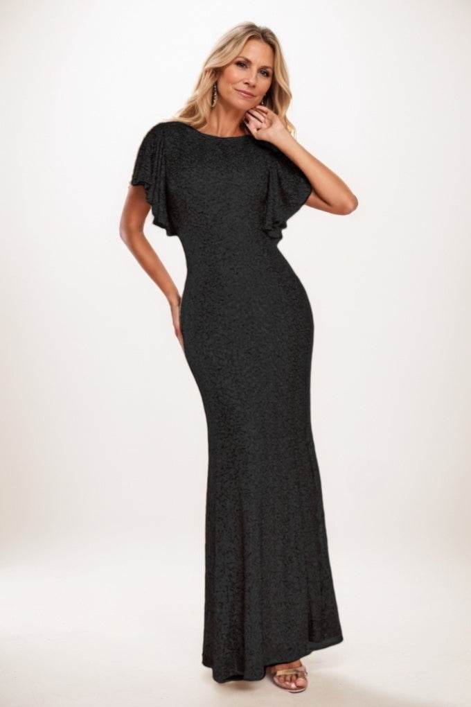 Mermaid Maxi Sequined Mother Of The Bride Dress CM0286 - COCOMELODY