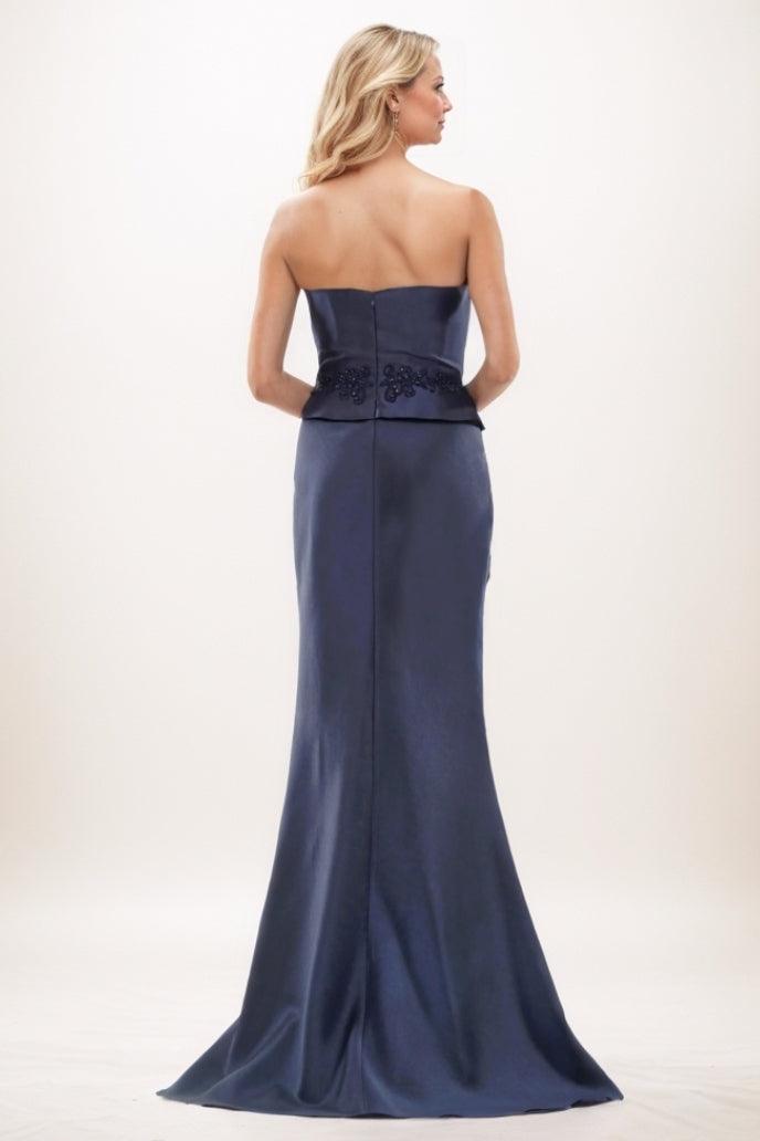 Mermaid Maxi Luxe Satin Mother Of The Bride Dress CM0288 - COCOMELODY