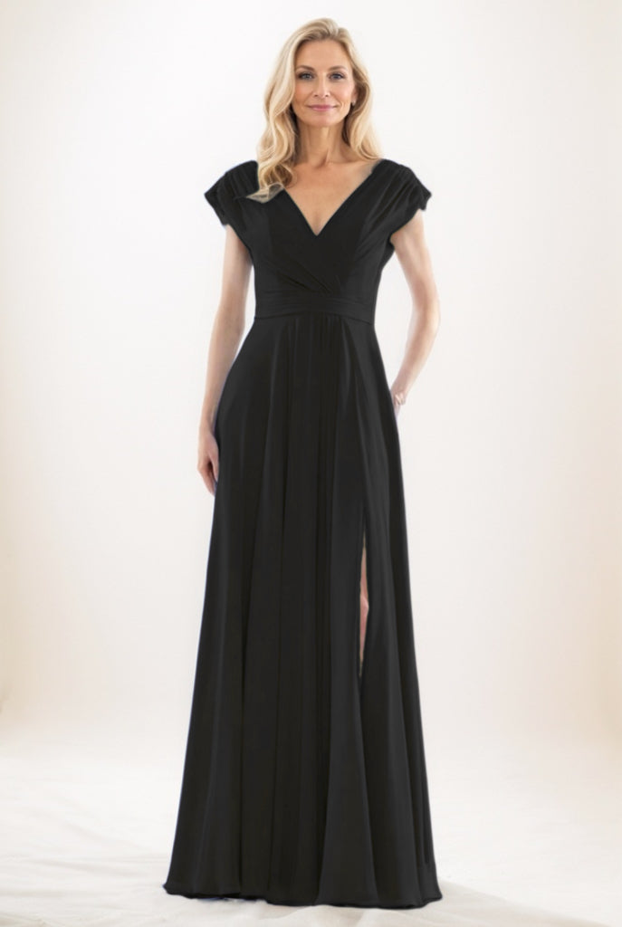 A-Line Maxi Chiffon Mother Of The Bride Dress CM0290