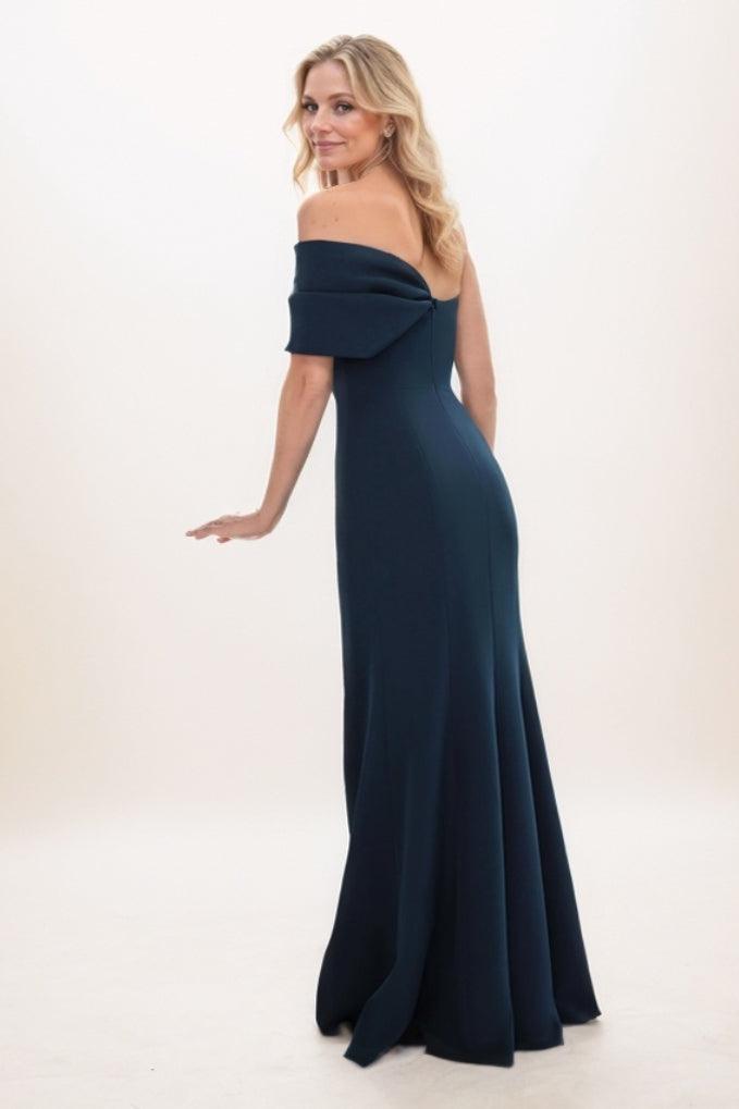 Sheath Maxi Elastic Cloth Mother Of The Bride Dress CM0296 - COCOMELODY