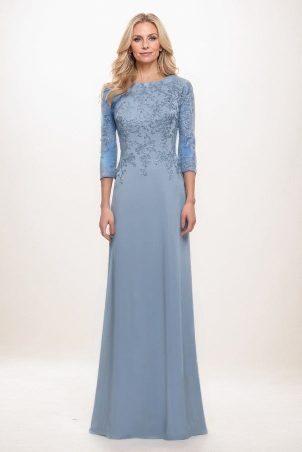 A-Line Maxi Chiffon Mother Of The Bride Dress CM0313