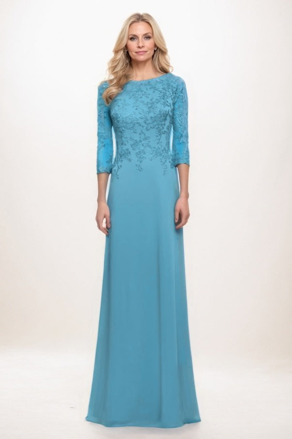 A-Line Maxi Chiffon Mother Of The Bride Dress CM0313