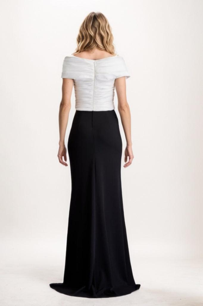 Sheath Maxi Elastic Cloth Mother Of The Bride Dress CM0319 - COCOMELODY