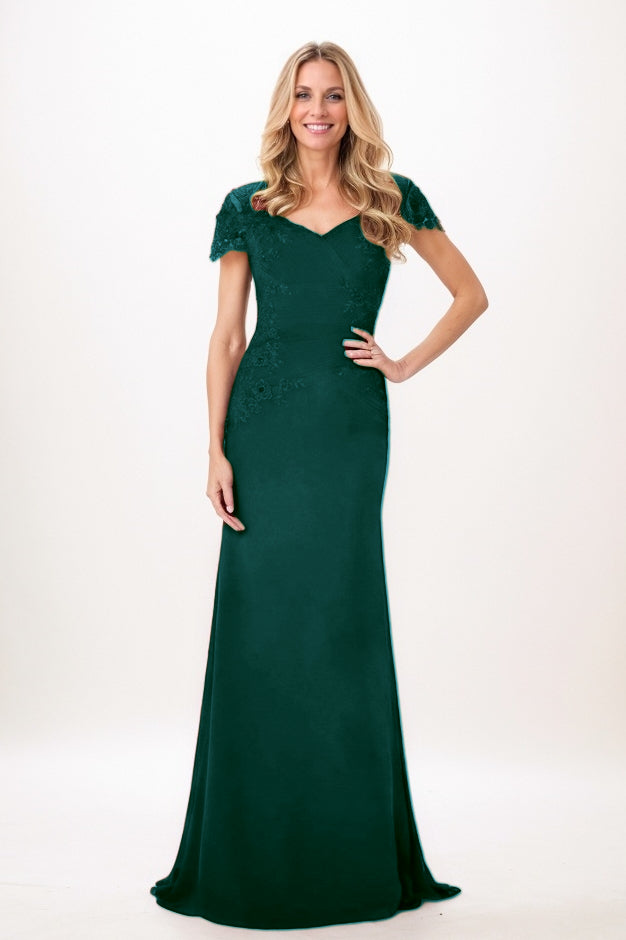 Trumpet-Mermaid Maxi Chiffon Mother Of The Bride Dress CM0321