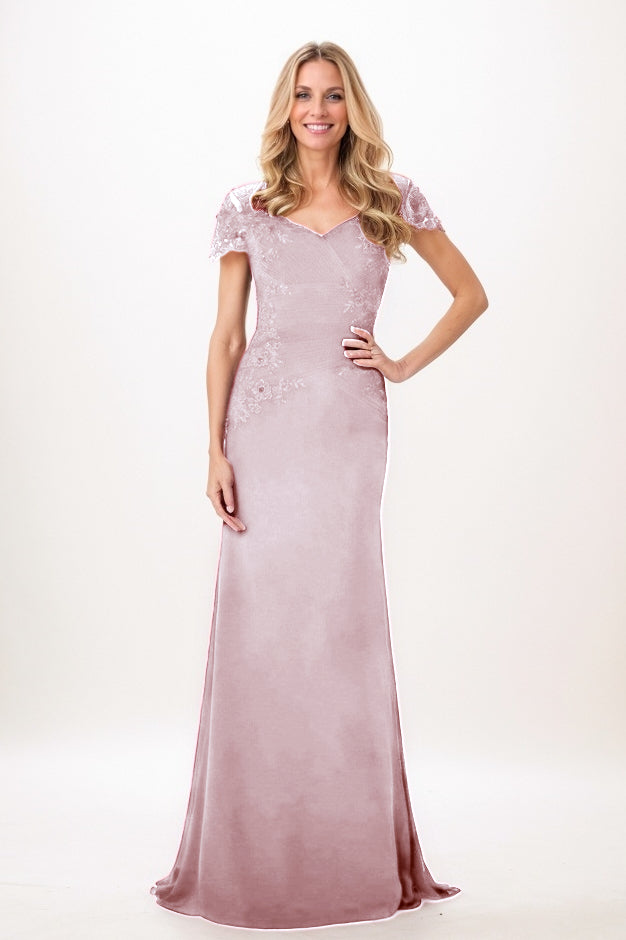 Trumpet-Mermaid Maxi Chiffon Mother Of The Bride Dress CM0321