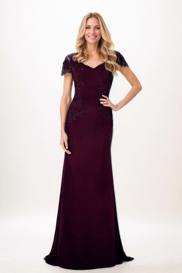 Trumpet-Mermaid Maxi Chiffon Mother Of The Bride Dress CM0321