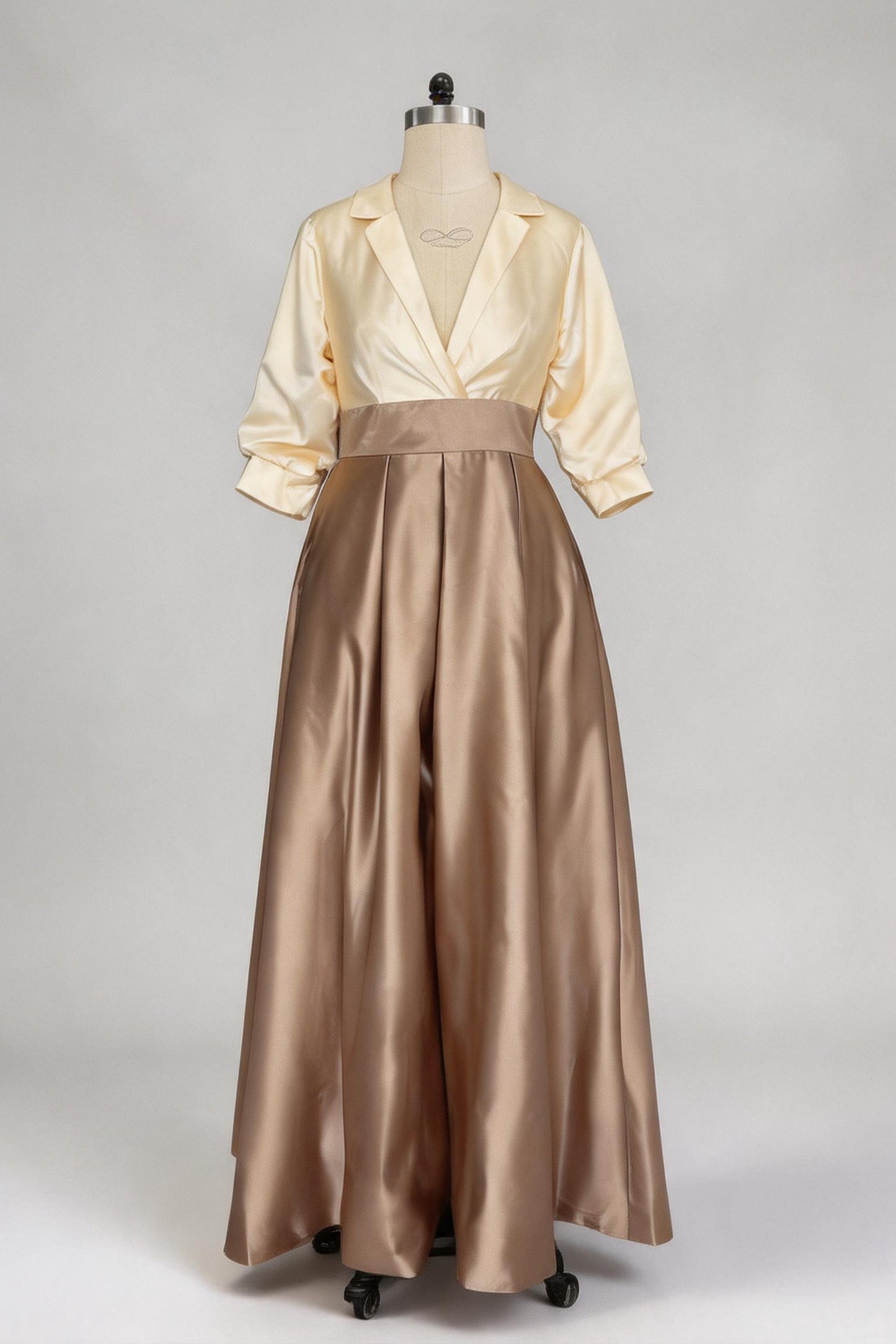 A Line Jewel Neck V-Neck Long Sleeves Mother Dresses CM0342