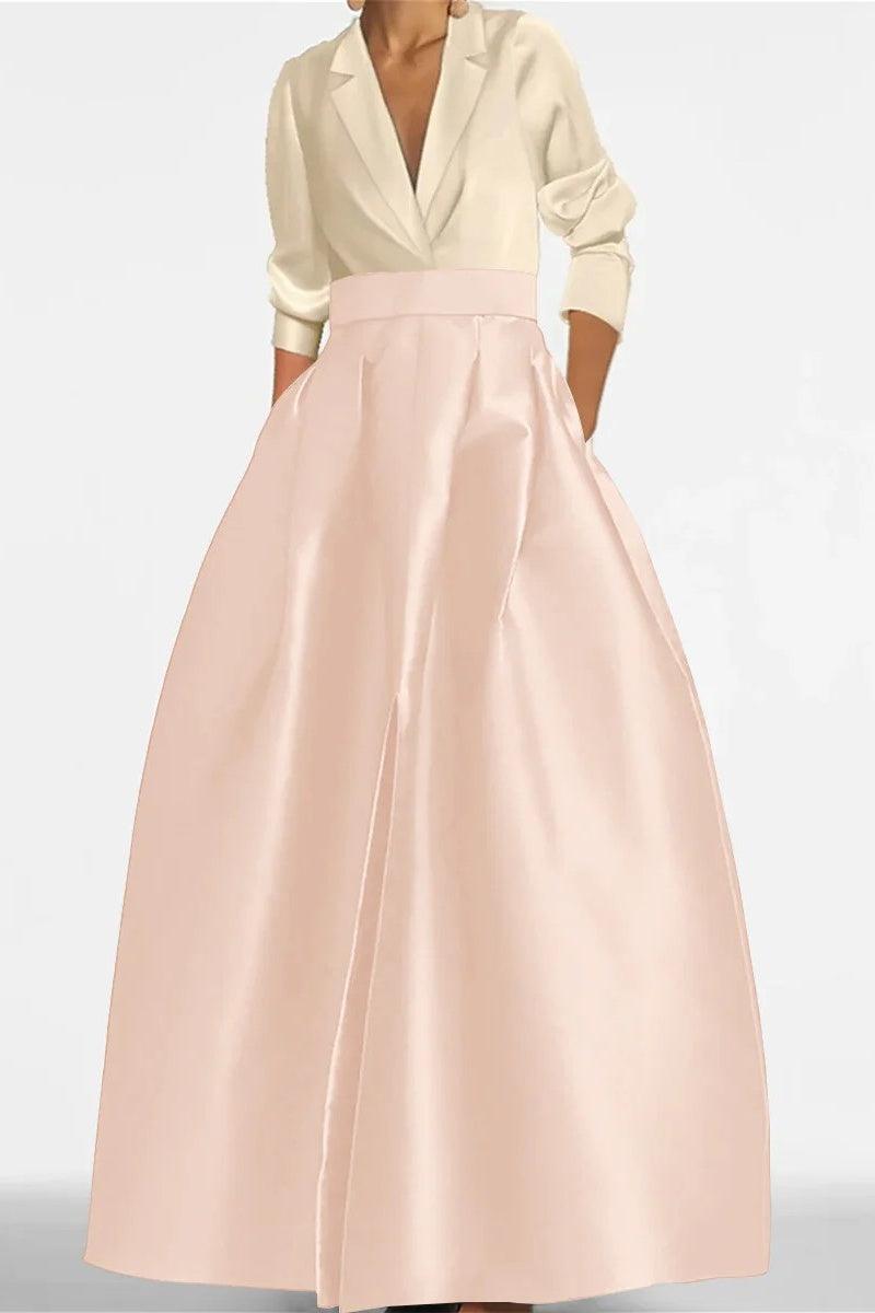 A Line Jewel Neck Long Sleeves Sequin Mother Dresses CM0342 - COCOMELODY