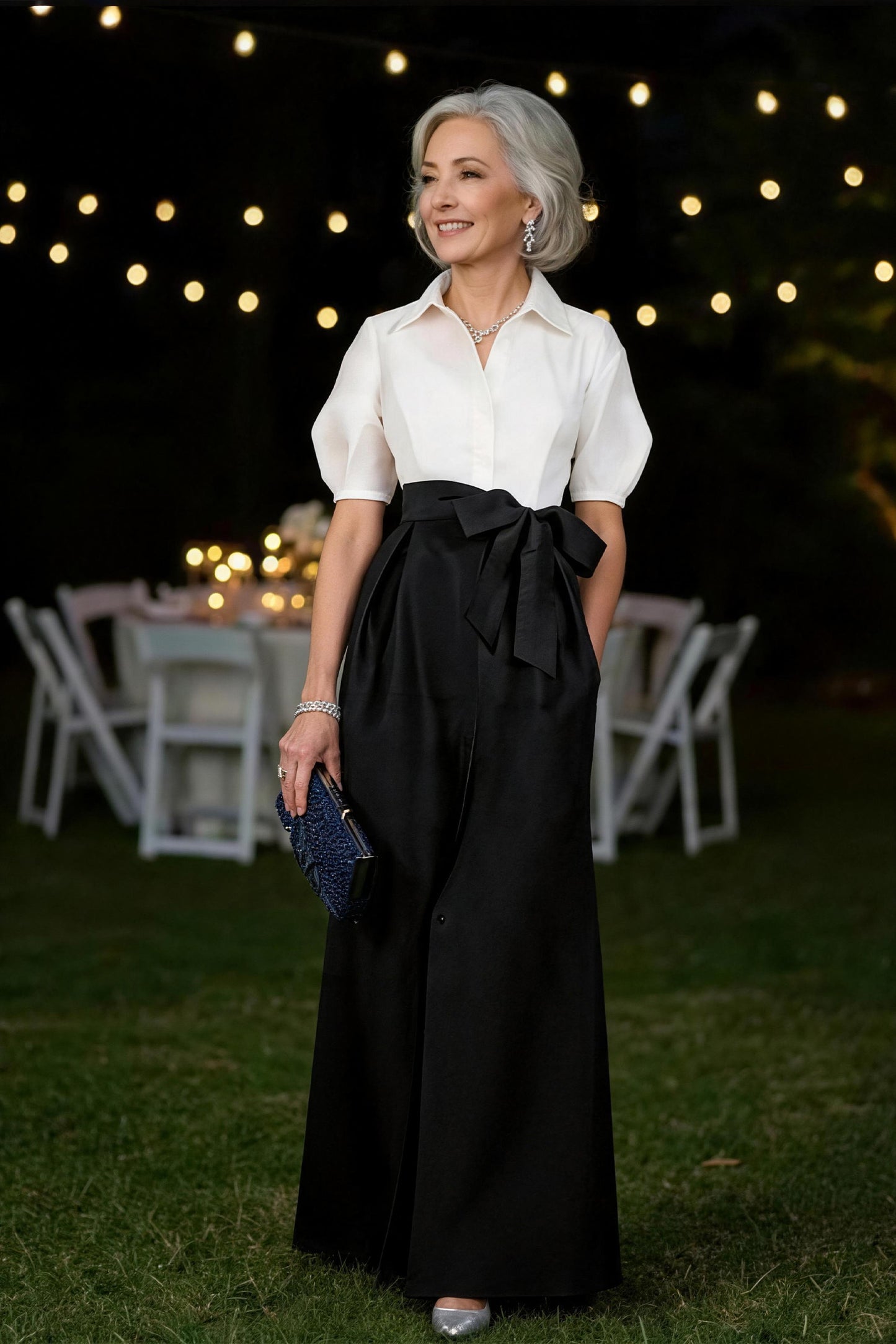 A Line Shirt Collar Short Sleeves Floor Length 2 pieces Mother Dresses CM0347CR