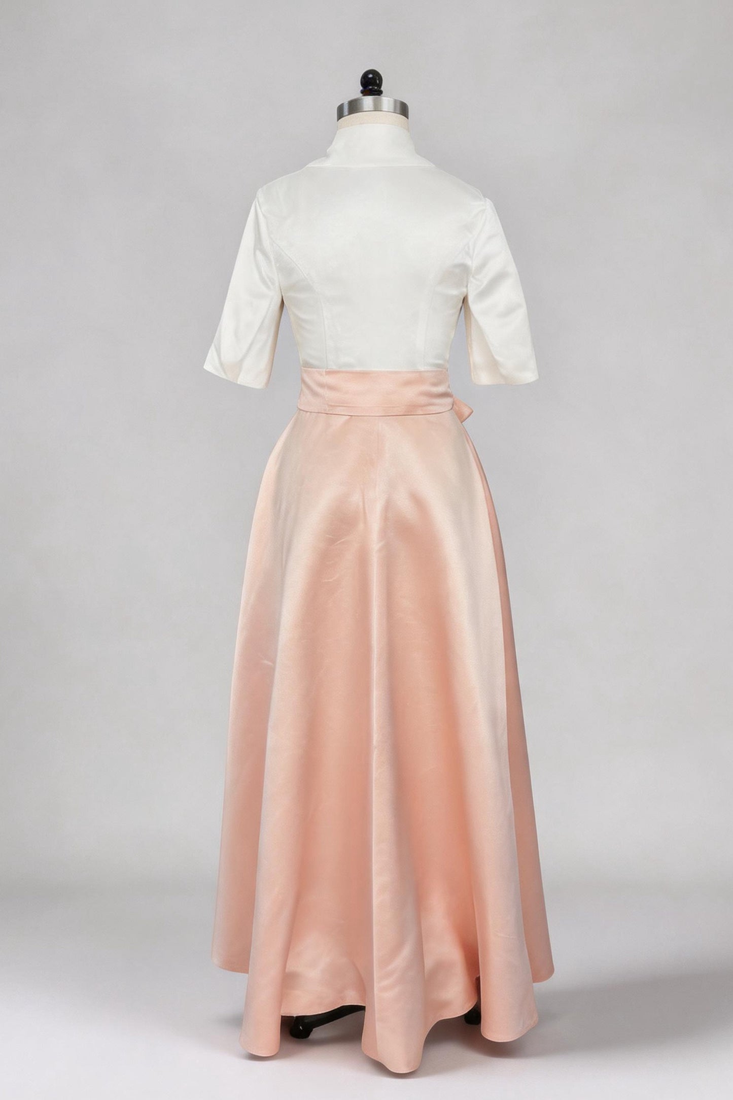 A Line Shirt Collar Short Sleeves Floor Length 2 pieces Mother Dresses CM0347